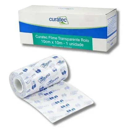 FILME TRANSPARENTE 10CMX10M ROLO CURATEC