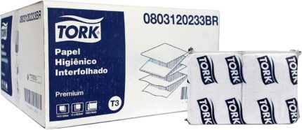 PAPEL HIGIENICO PREMIUM INTERFOLHADO 620 FL DUPLA TORK (12)