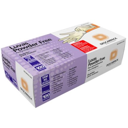 LUVA PROCEDIMENTO POWDER FREE  M DESCARPACK C/100 (20)