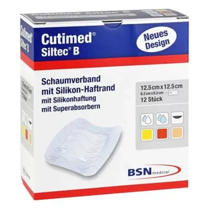 CURATIVO ESPUMA CUTIMED SILTEC B 12,5X12,5  BSN (10)