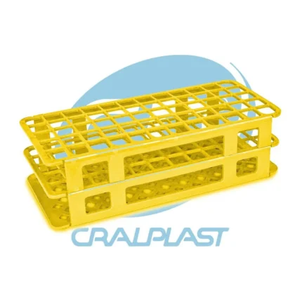 ESTANTE 60 FUROS P/TUBO 16MM AMARELA CRALPLAST