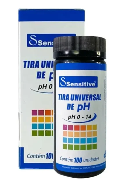 TIRA TESTE P/DETERMINACAO PH 0-14 EM SOL. AQUOSA CRAL C/100