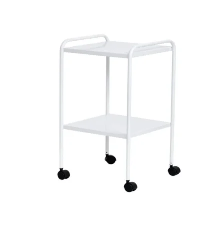 MESA AUXILIAR 40X40X80 C/RODIZIO EPOXI SALUTEM S-0840-B