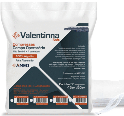 CAMPO OPERATORIO 45X50CM C/RX 25G VALENTINNA AMED C/50
