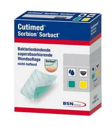 CURATIVO ANTIMICROBIANO CUTIMED SORBION SORBACT 20X30CM (10)