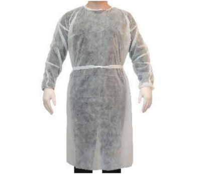 AVENTAL TNT MANGA LONGA 40G PUNHO ELASTICO TAM U MEDIX (10)