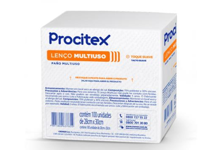 LENCO P/ BANHO 28X30CM 35G PROCITEX CREMER C/100