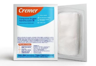 COMPRESSA DE GAZE ESTERIL 7,5X7,5 11F CREMER C/10